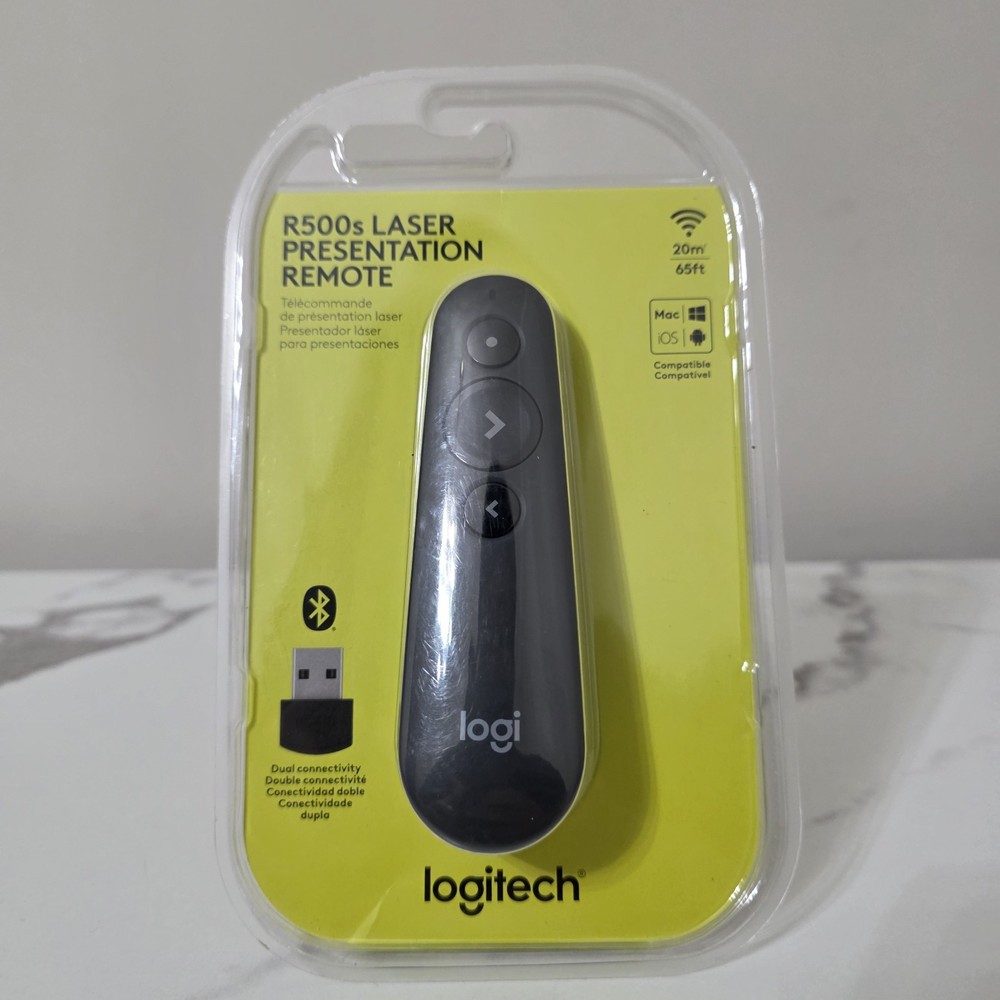 Logitech R500 Wireless Presenter Laser Graphite