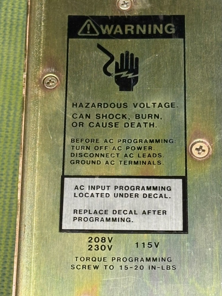 ACDC Electronics JF101B-2000-0000 Power Supply