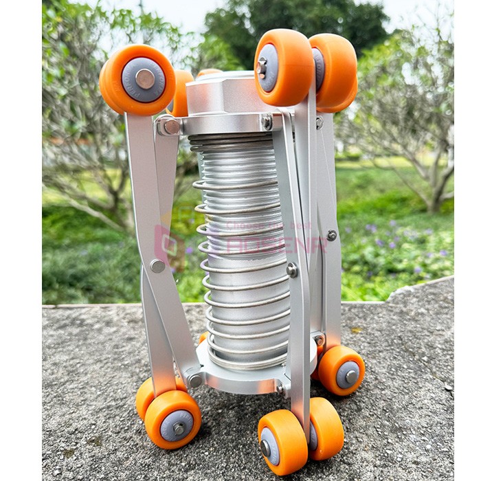 Sewer Endoscope Camera Crawler with Retractable Extension Bracket Guide Pulley