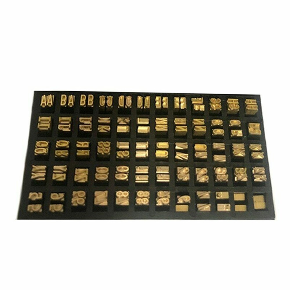 Coding Machine Printing Font Copper Character Printing Accessories Typography