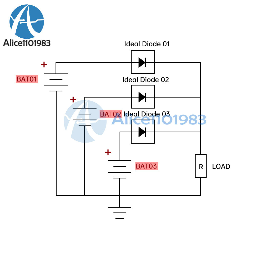 No Voltage Limit Ideal Diode Module Anti Backflow/Reverse Connection Diode 60A