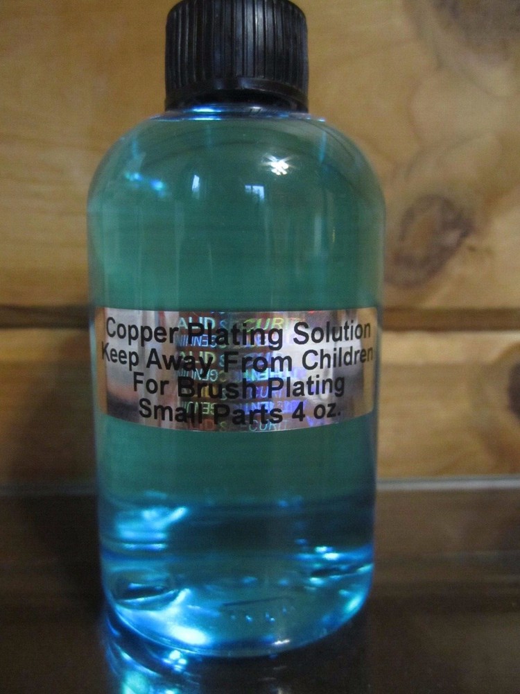 Copper Plating Solution 4 oz Industrial Quality Restoration  READ