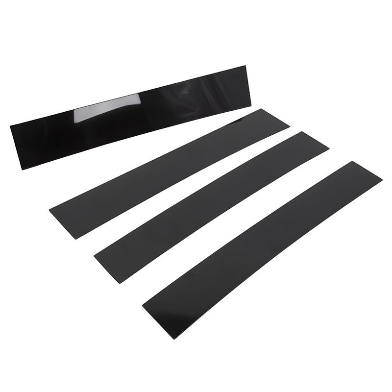 For Cadillac Escalade 2008-2014 Black B Pillar Posts Door Window Trim Cover Kit