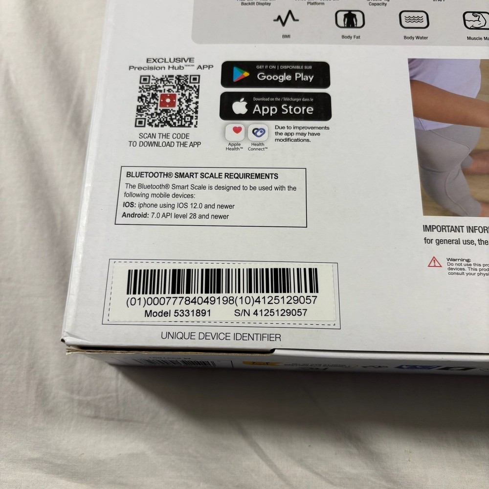 Taylor Body Composition Scale New Open Box