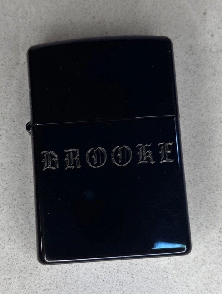 zippo lighter Anodized & Monogram “Brooke”