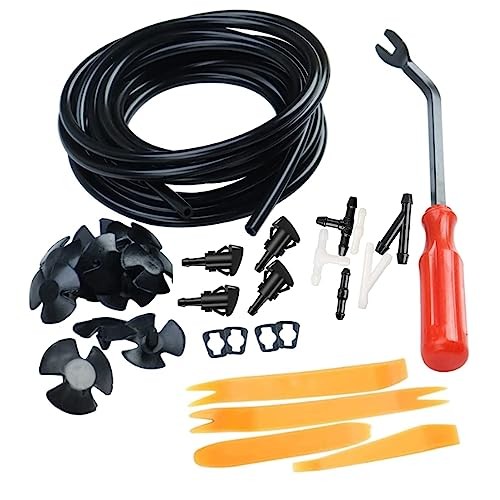 Front Windshield Washer Nozzle Replacement Kit 4 PCS Straight washer nozzles