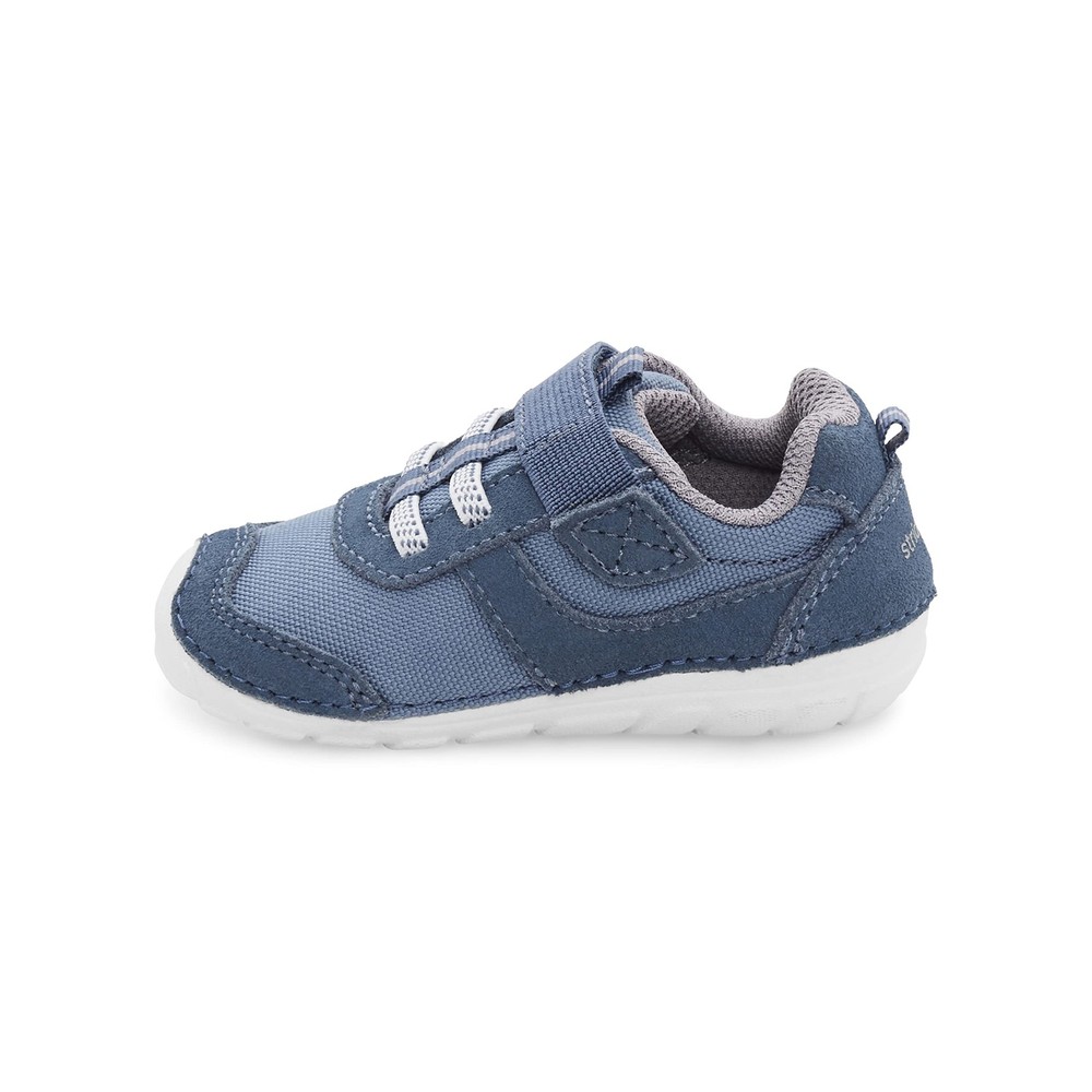 Boys SM Zips Runner Sneaker, Navy