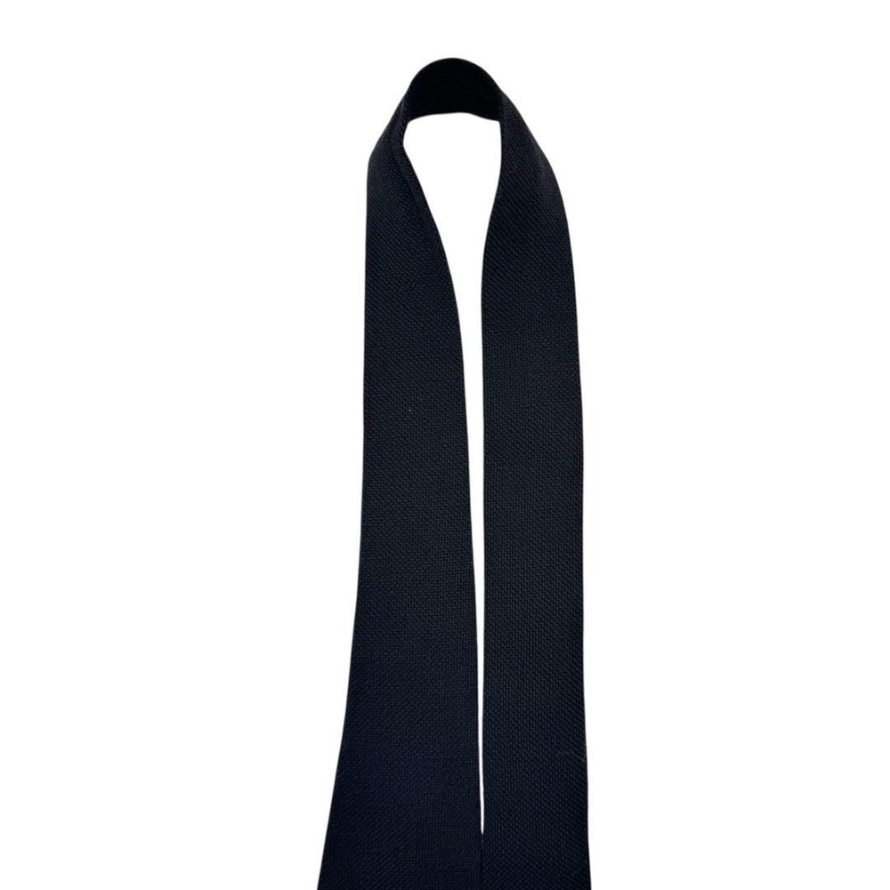 PRADA Prada tie solid wool slim charcoal gray