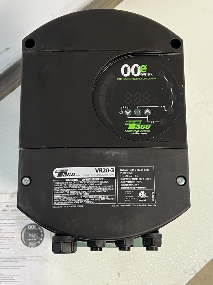Taco VR20-3 Circulator Pump