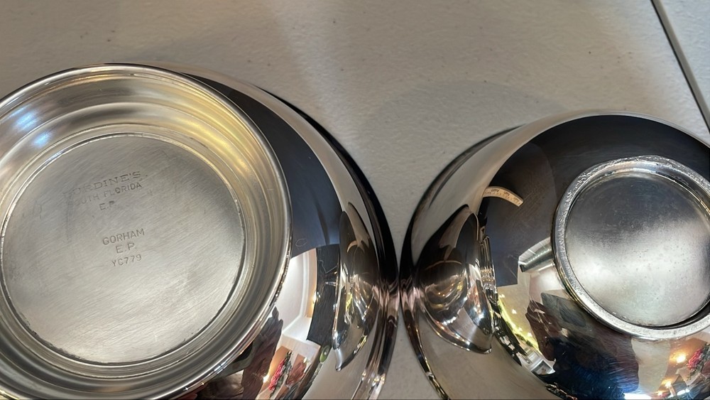 Set of 4 Silver Serving Bowls