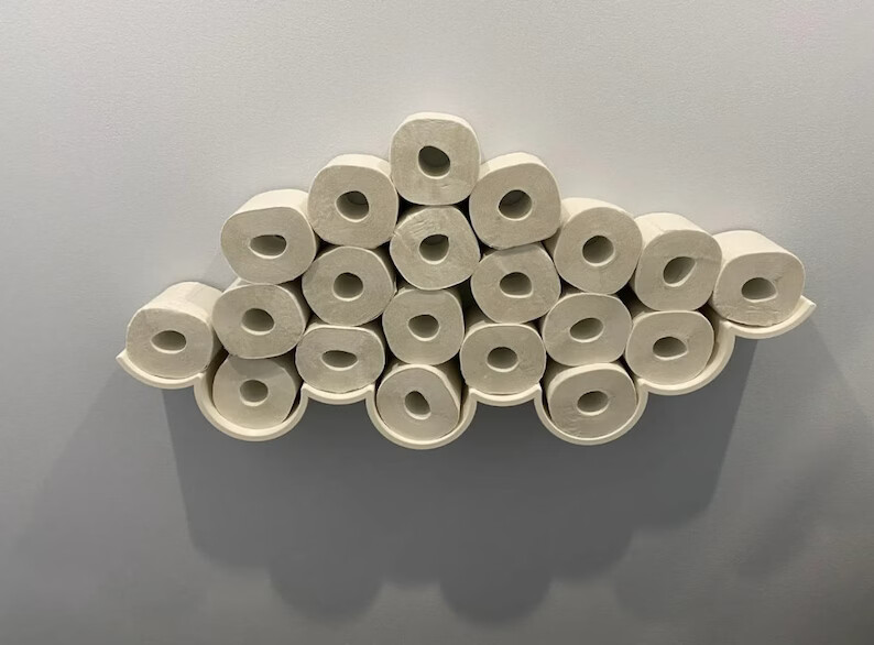 Toilet Paper Cloud Organization | Toilet Paper Shelf | Cloud Roll Formation