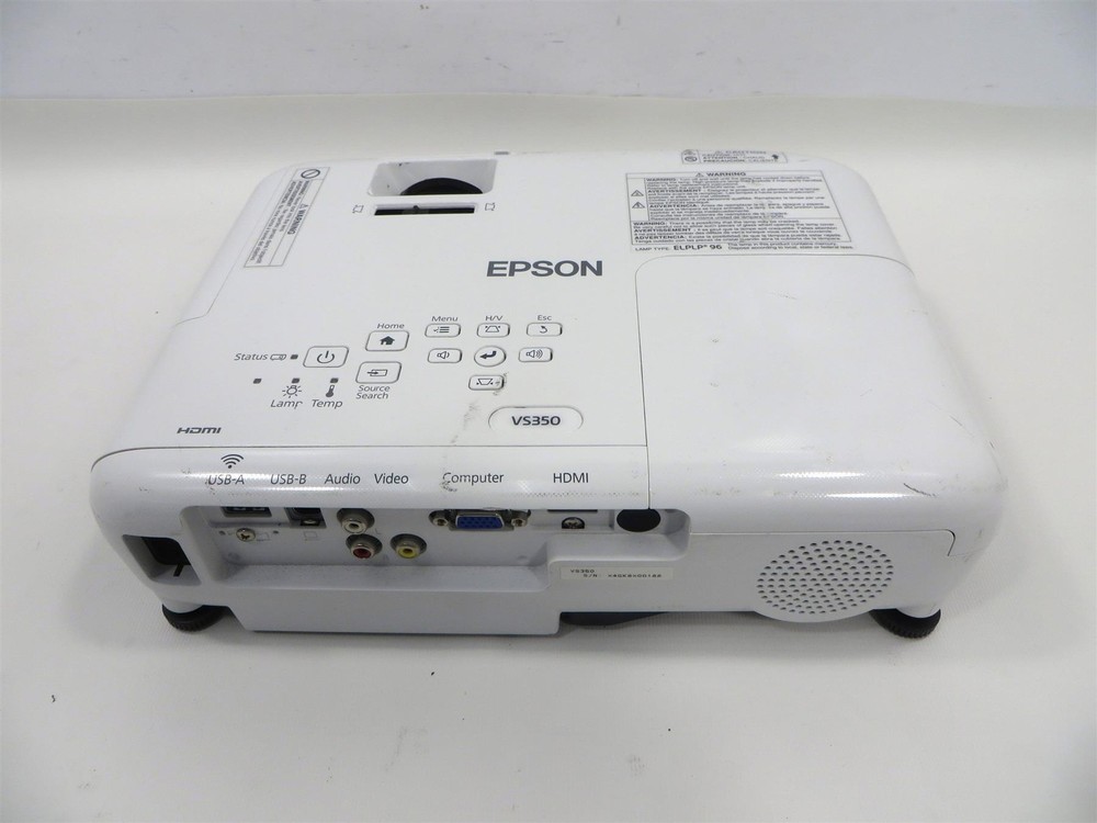 Epson VS350 3LCD HD Projector - Lamp Runtime : 00 Hrs
