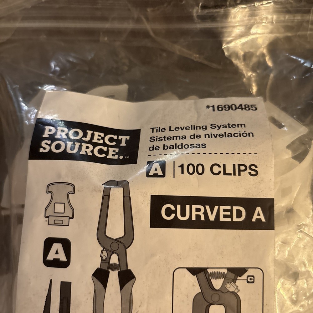 Project Source Curved A Floor Tile Leveling System Clips Part A 100-Pack 1690485