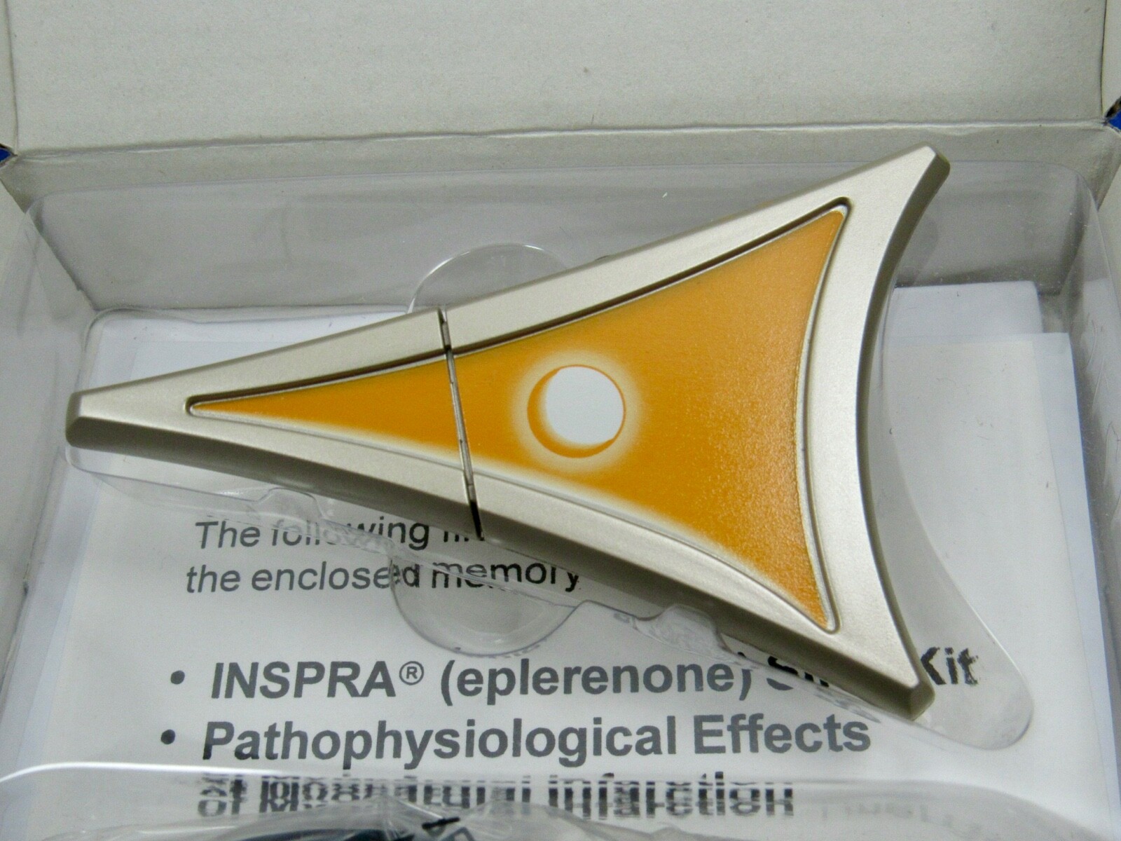 Rare Inspra Flash Drive + Metal Stethoscope Tag Drug Rep Pharmaceutical Promo