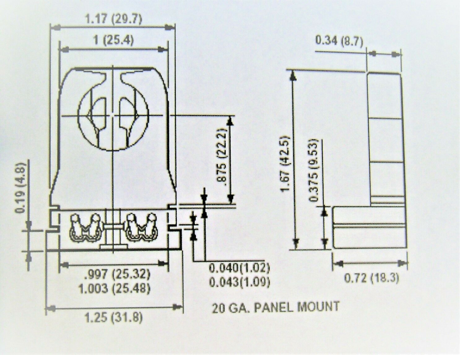 20x Leviton 13351 Non-Shunted Slide In T8 T12 Fluorescent Lamp Holder Socket