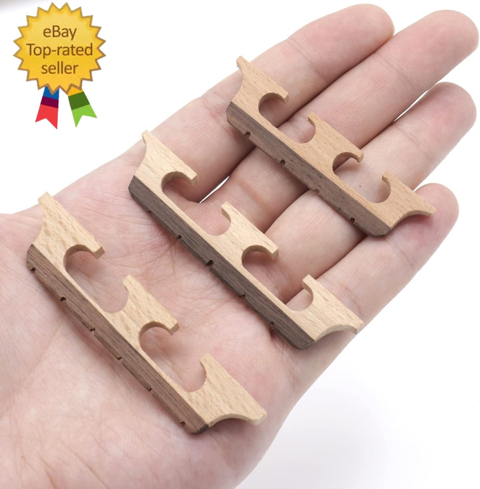 5-String Banjo Bridge, Ebony Maple Banjo Bridge Replacement Composite with Dual-