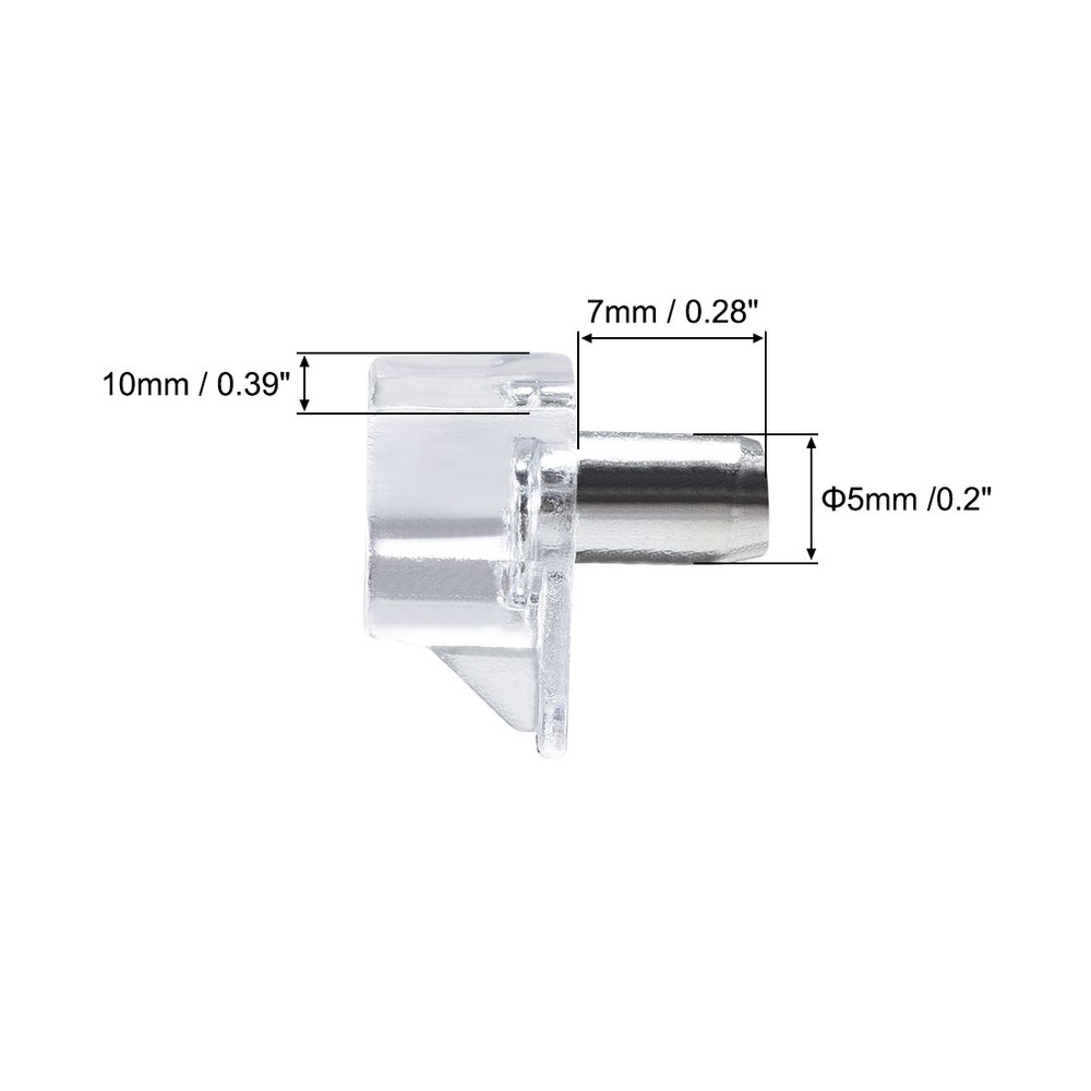 100pcs plastic shelf plugs support 5mm shelf staples pin light peg