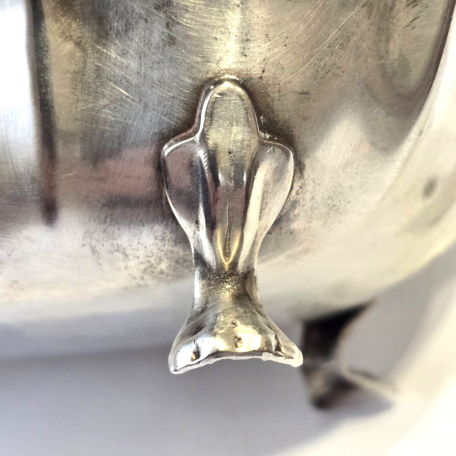 Christian Dior Silver Plated Footed Bowl Vintage Trinket Vanity Dish