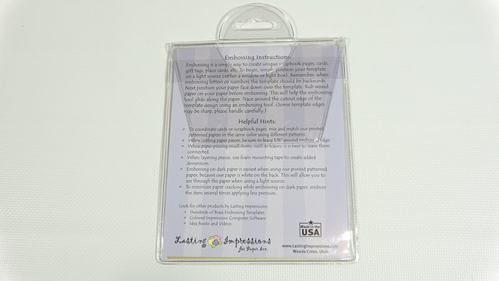 Borders & Edges Lasting Impressions Embossing Stencil 2003