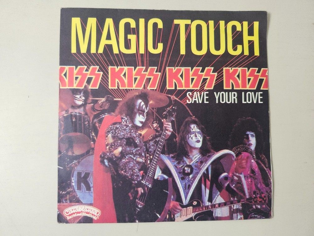 KISS RARE Vintage 1979 French Magic Touch Save Your Import 7" 45 Vinyl VG-108