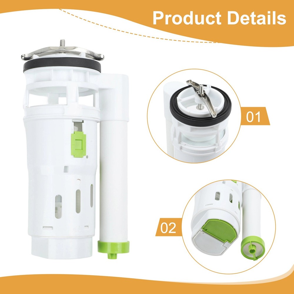 Efficient Toilet Fill and Flush Valve Replacement Kit with Adjustable Height