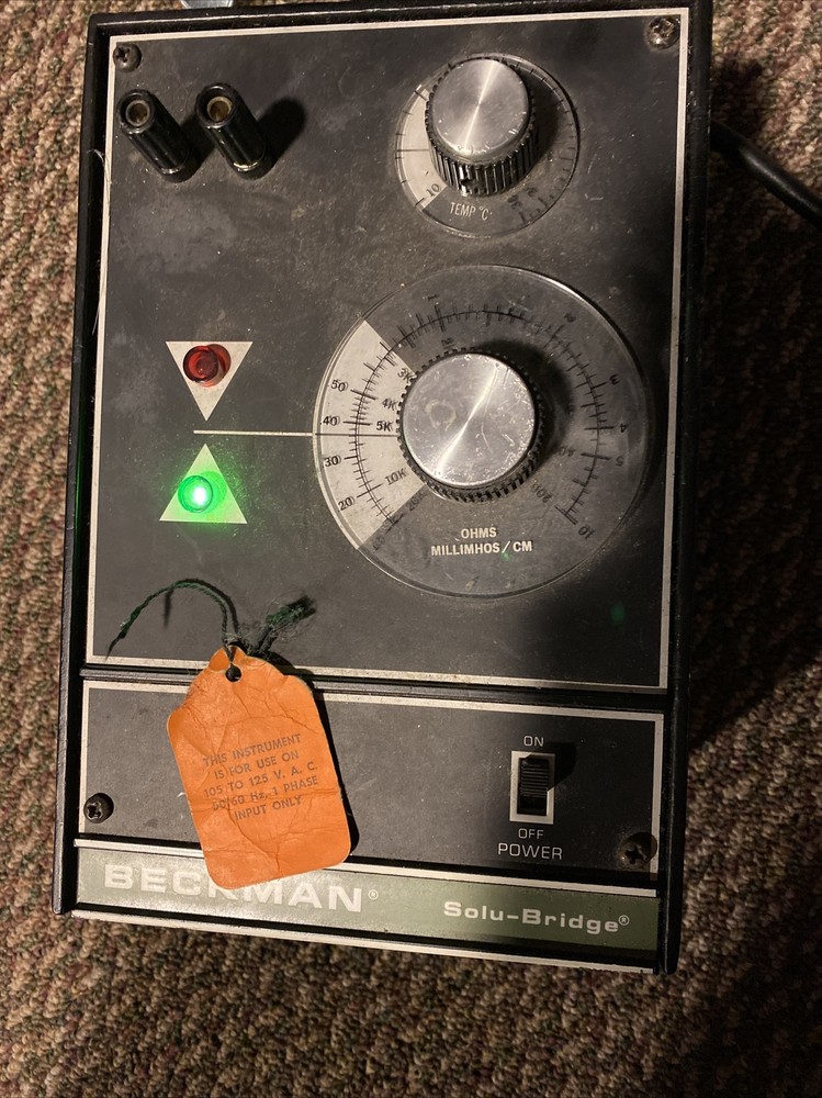 Beckman Solu-Bridge SD-B15 Conductivity Controller Science Electronics Box