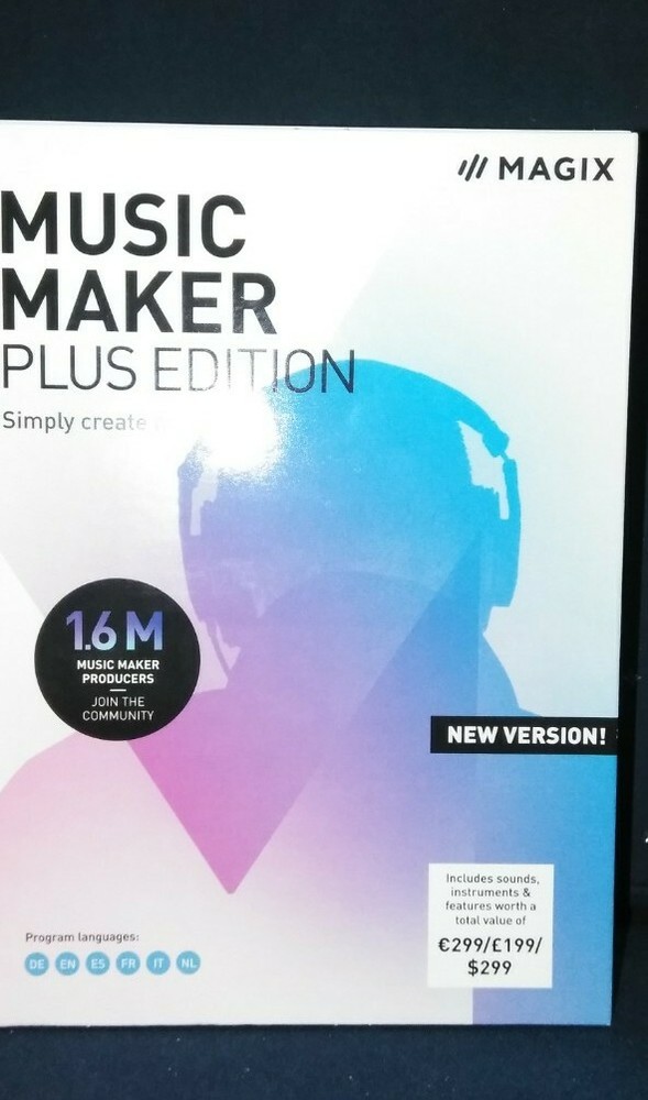 New!!Music Maker Plus Edition + Samplitude Music Studio - Windows