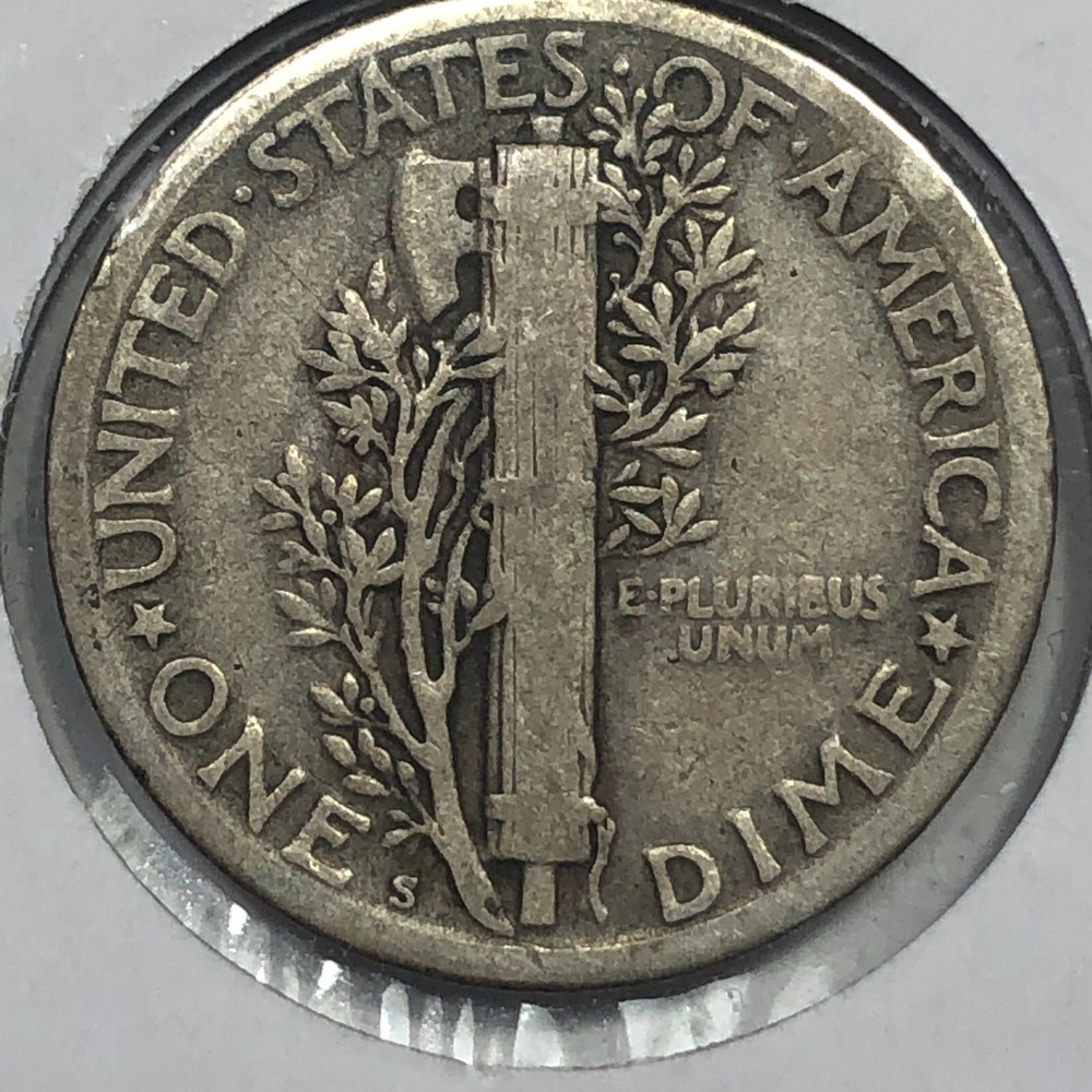 1926-S Mercury Silver Dime #19604