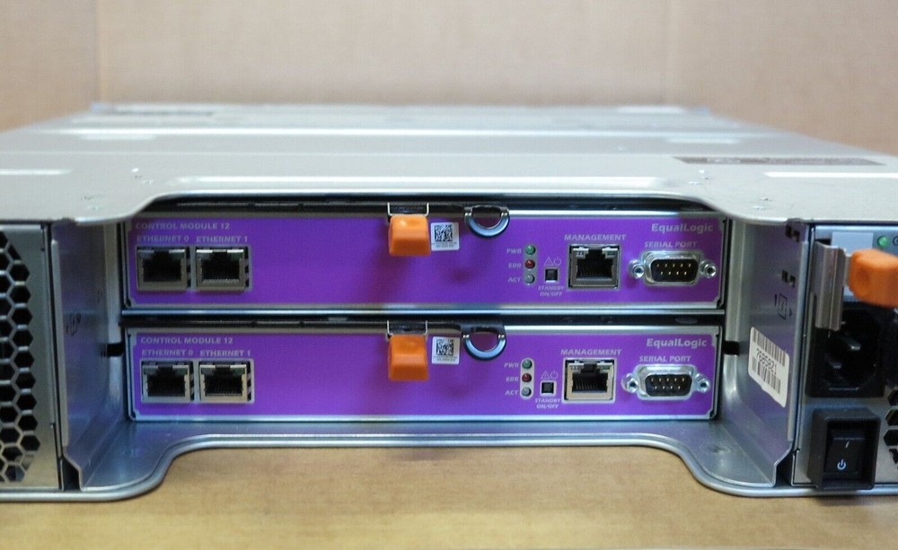 Dell EqualLogic PS4100 24x 600GB SAS Type 12 ISCSI 2x Controller Module1 2x PSU