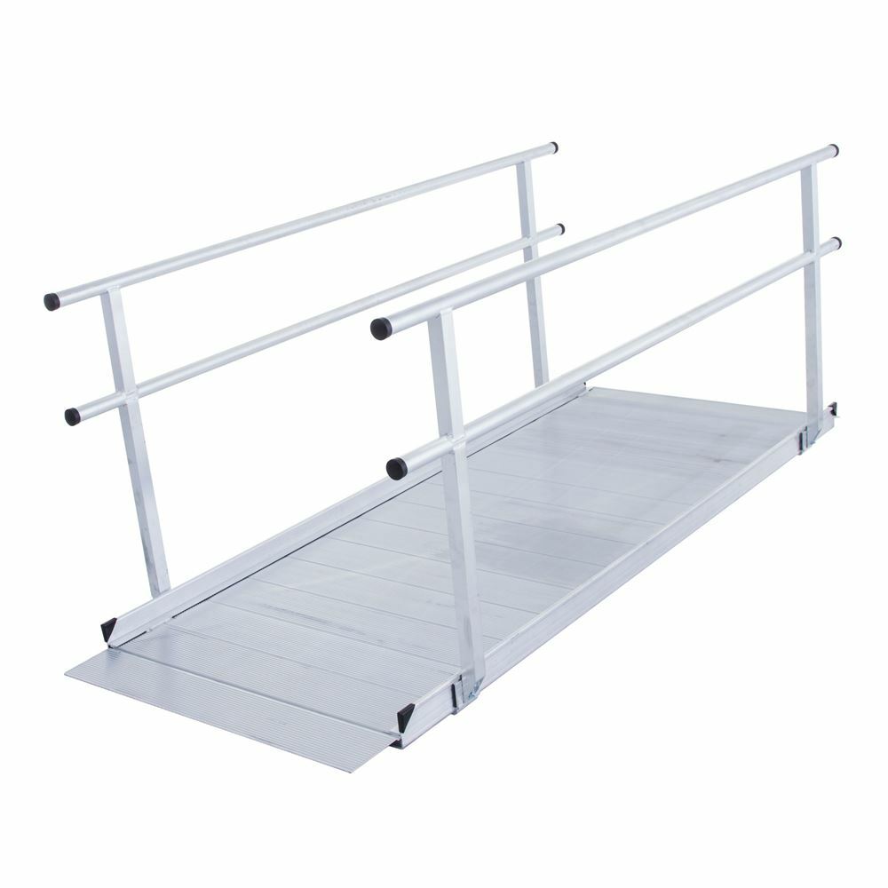 Aluminum Wheelchair Ramp with Handrails - 3' L
