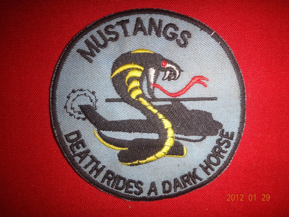 US Army C Troop 16th Cavalry Regiment MUSTANGS Vietnam War Patch