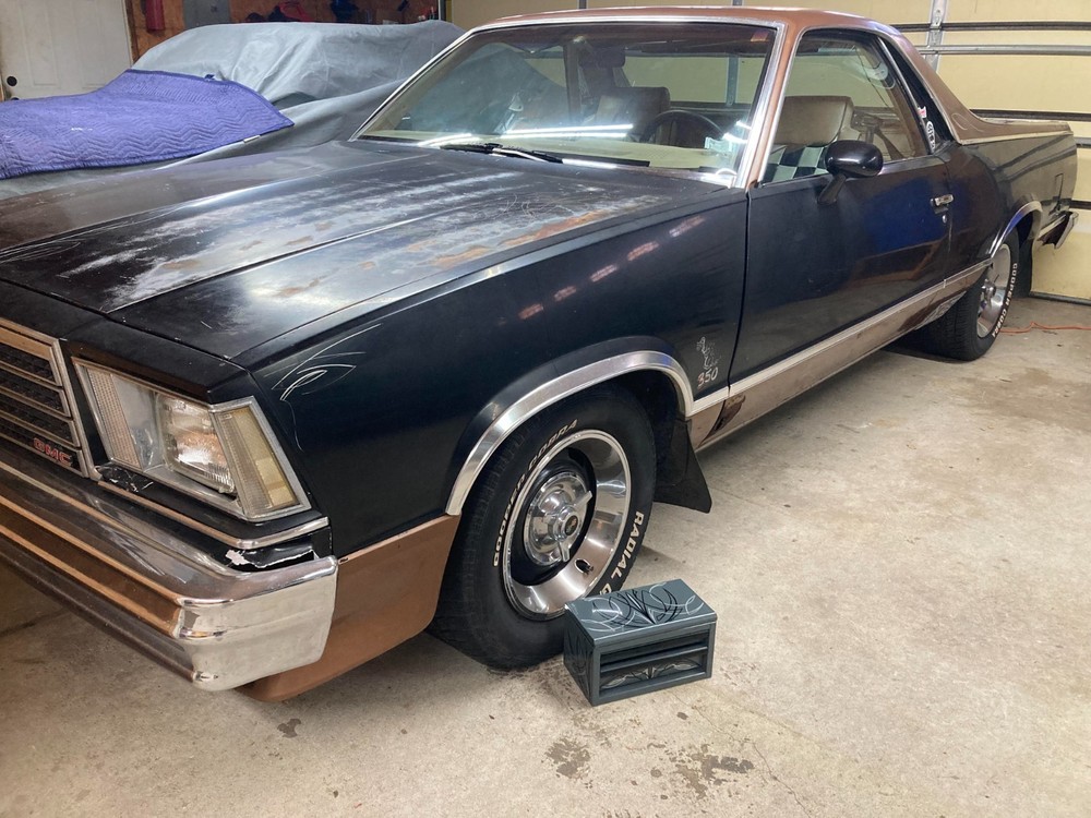 Gray Mini Toolbox Hot Rod Pinstripes