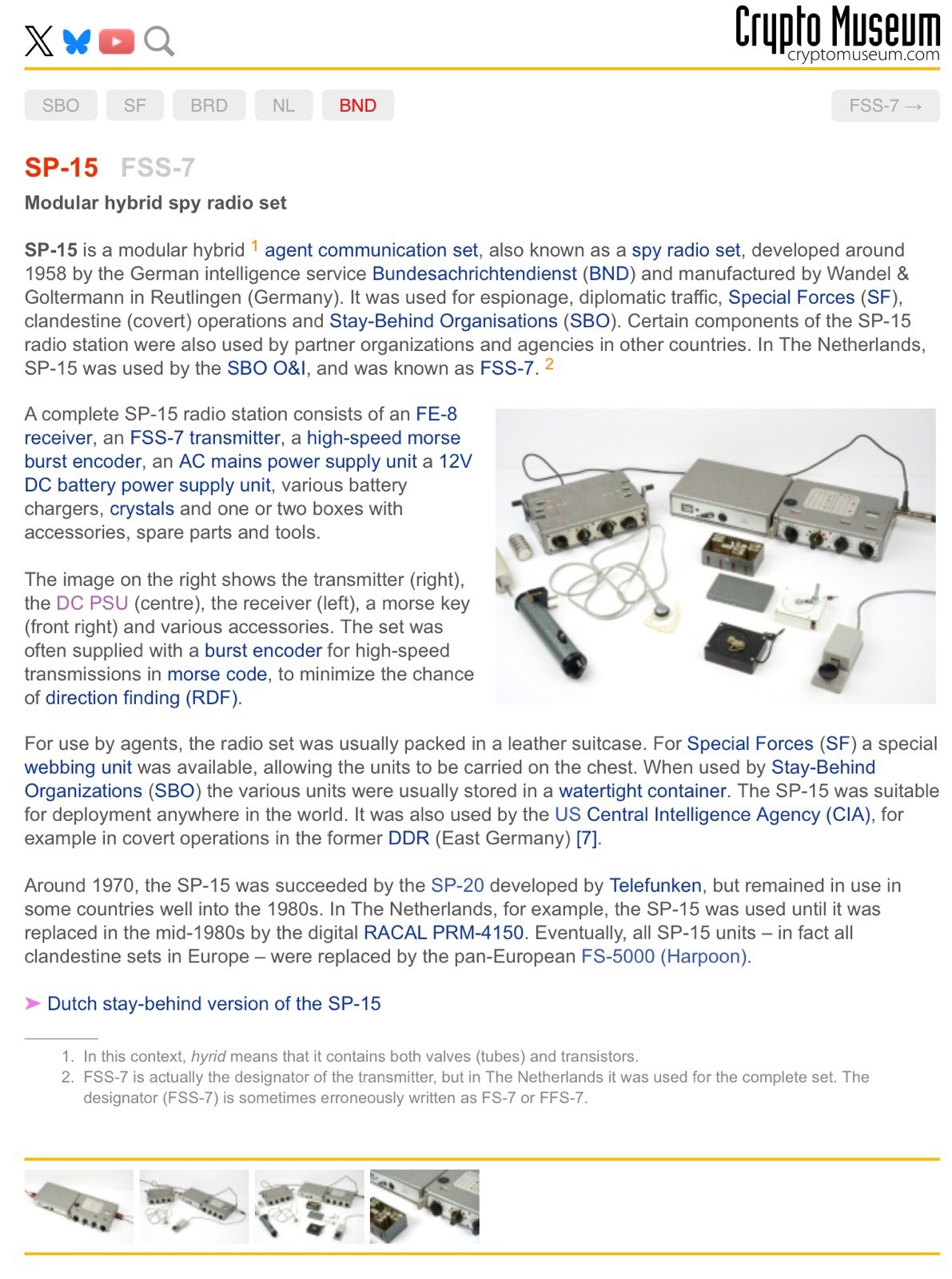 German Intelligence (BND) Spy Radio SP-15 Transmitter, Receiver, Burst Encoder