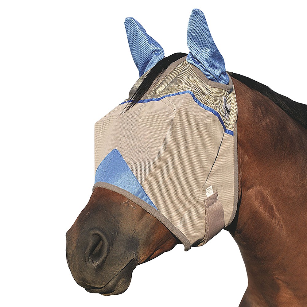 22CE Cashel Pattern Crusader Horse Fly Mask W/ Ears Standard