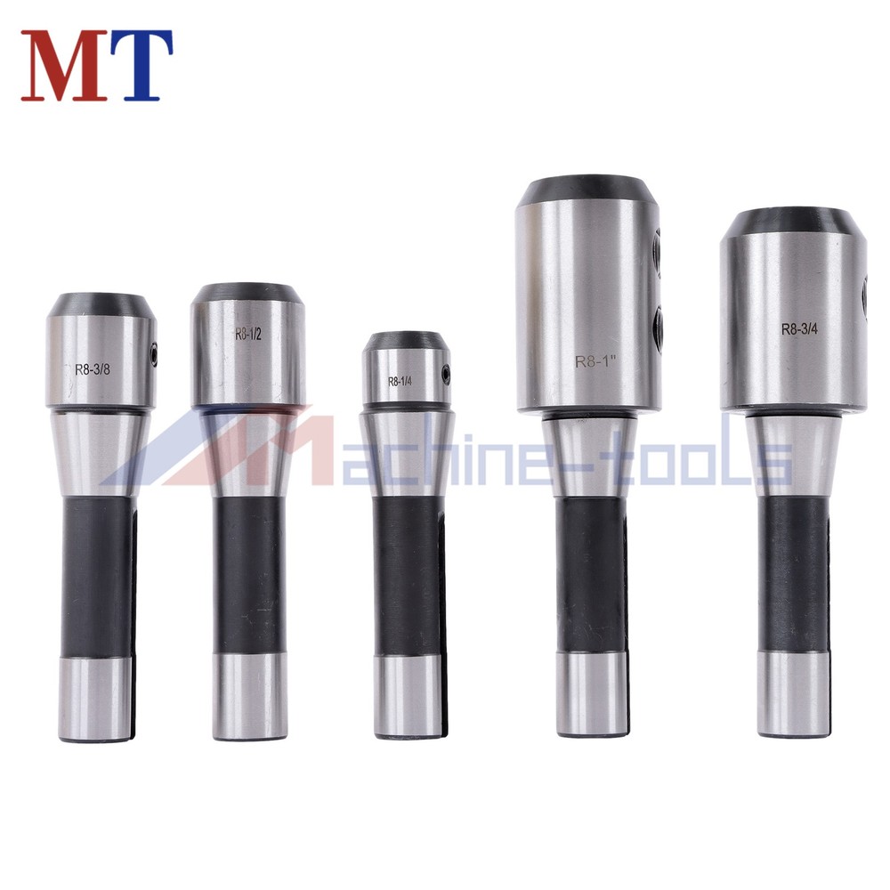 5PC R8 End Mill Holder Set Complete 1/4" to 1" Conversion Kit