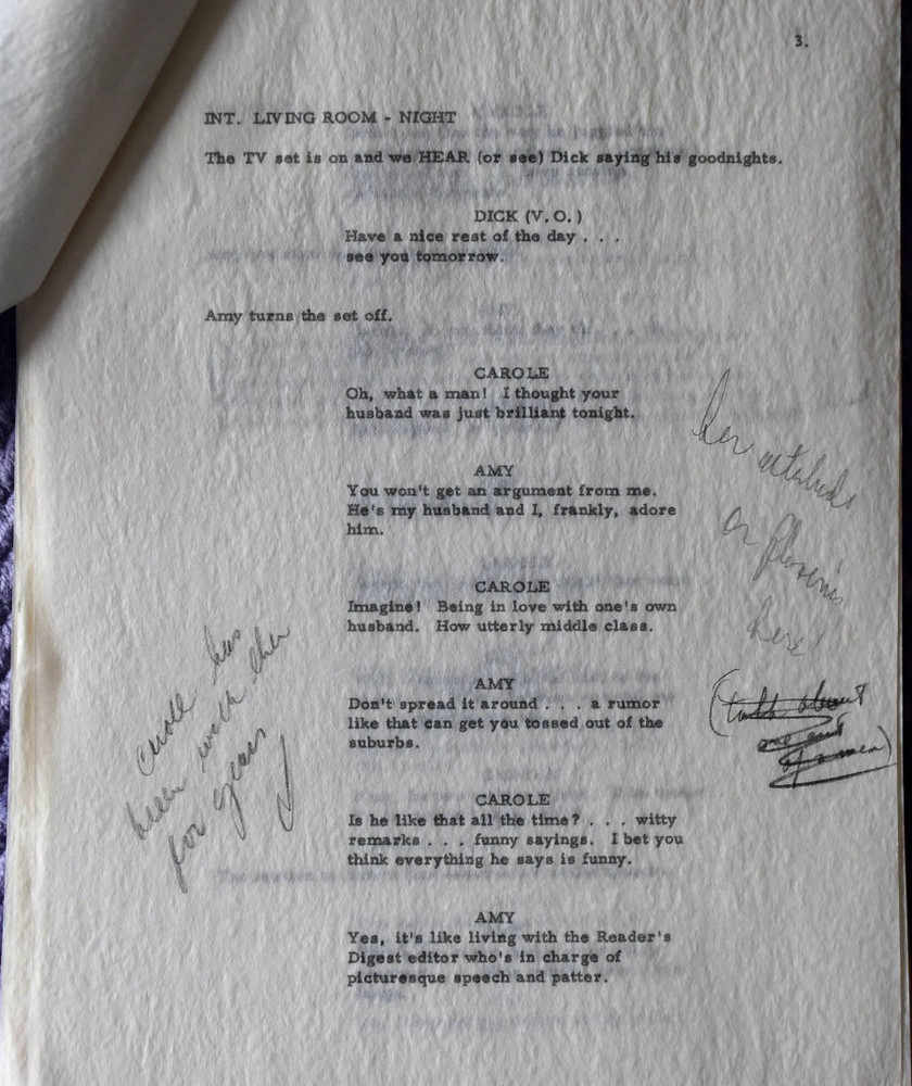 1970 The New Dick Van Dyke Show Original Type Written Screenplay Script