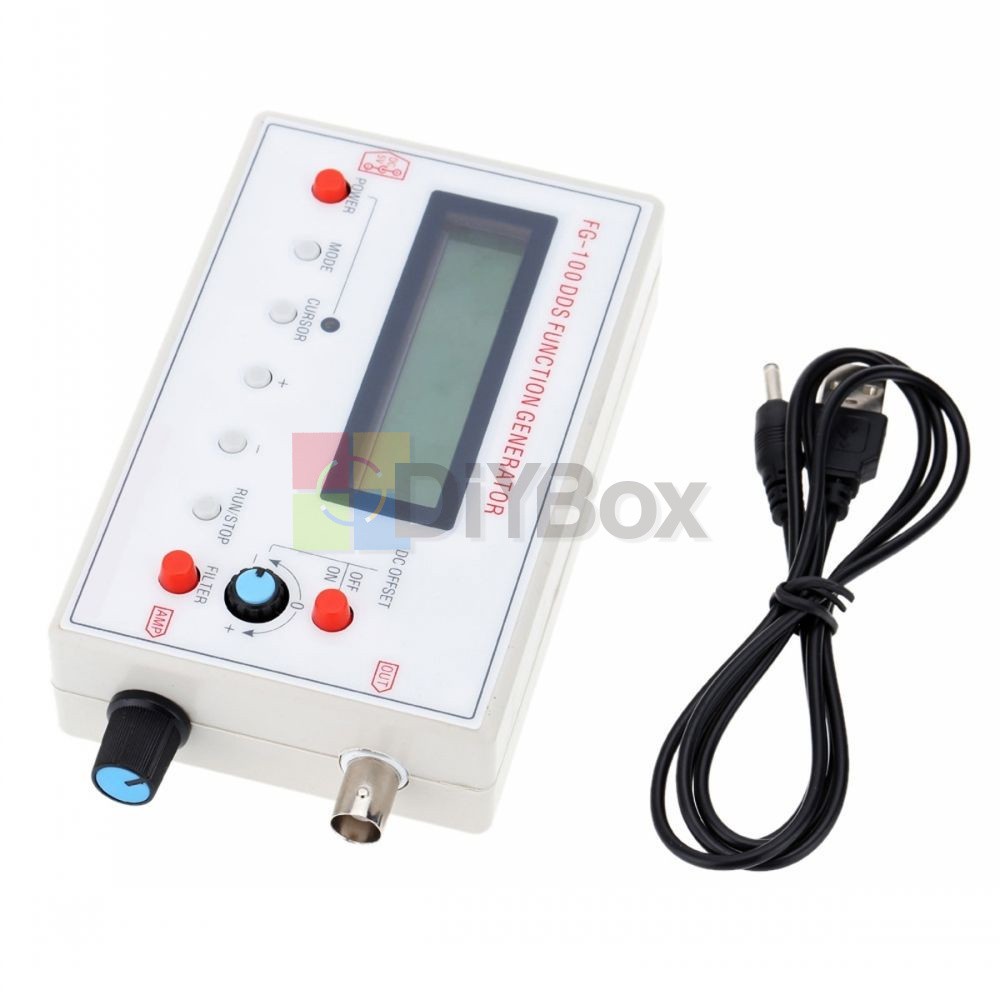 FG-100 DDS Function Signal Generator Sine Triangle Square Wave Frequency 500KHz