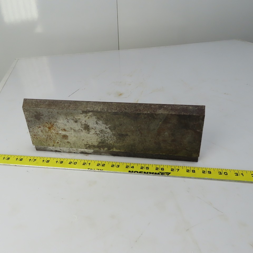 12" Press Brake 90° Forming Angle Die Block 1/2" Tang 4-1/4" Ht 1" Thick