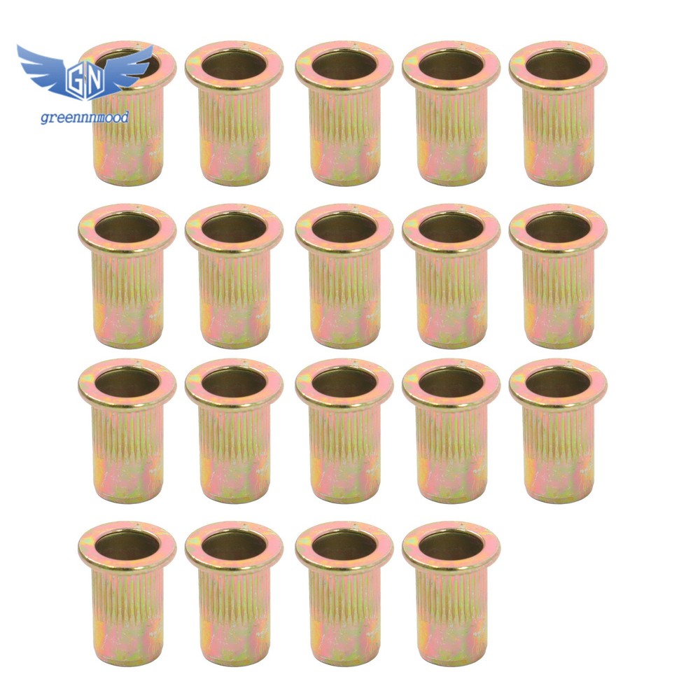 14" Rivet Nut Tool Kit with 70Pcs Rivet Nuts & 7 mandrels Effort-Saving Design