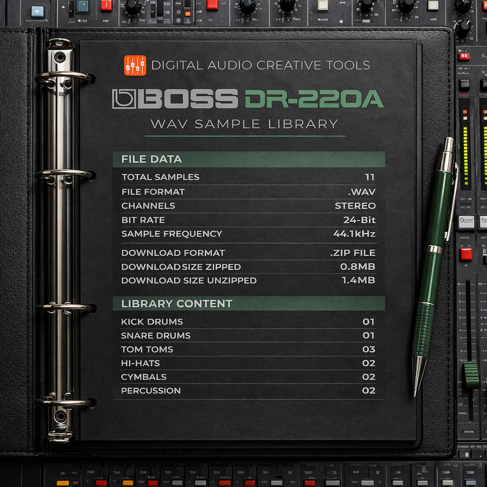 Boss DR-220A Drum Machine Sample Library