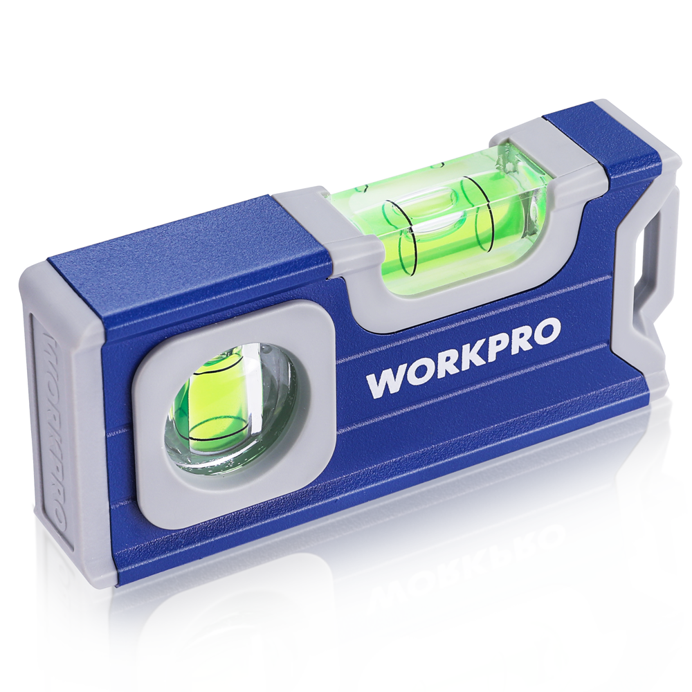 WORKPRO Small Level 4-1/2" Mini Level Tool Magnetic Level with 2 Bubble 90°/180°