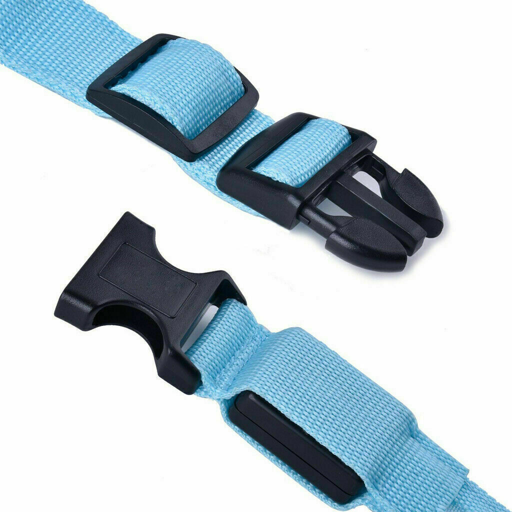 LED Dog Collar Blinking Night Flashing Light Up Glow Adjustable Pets Safety USA