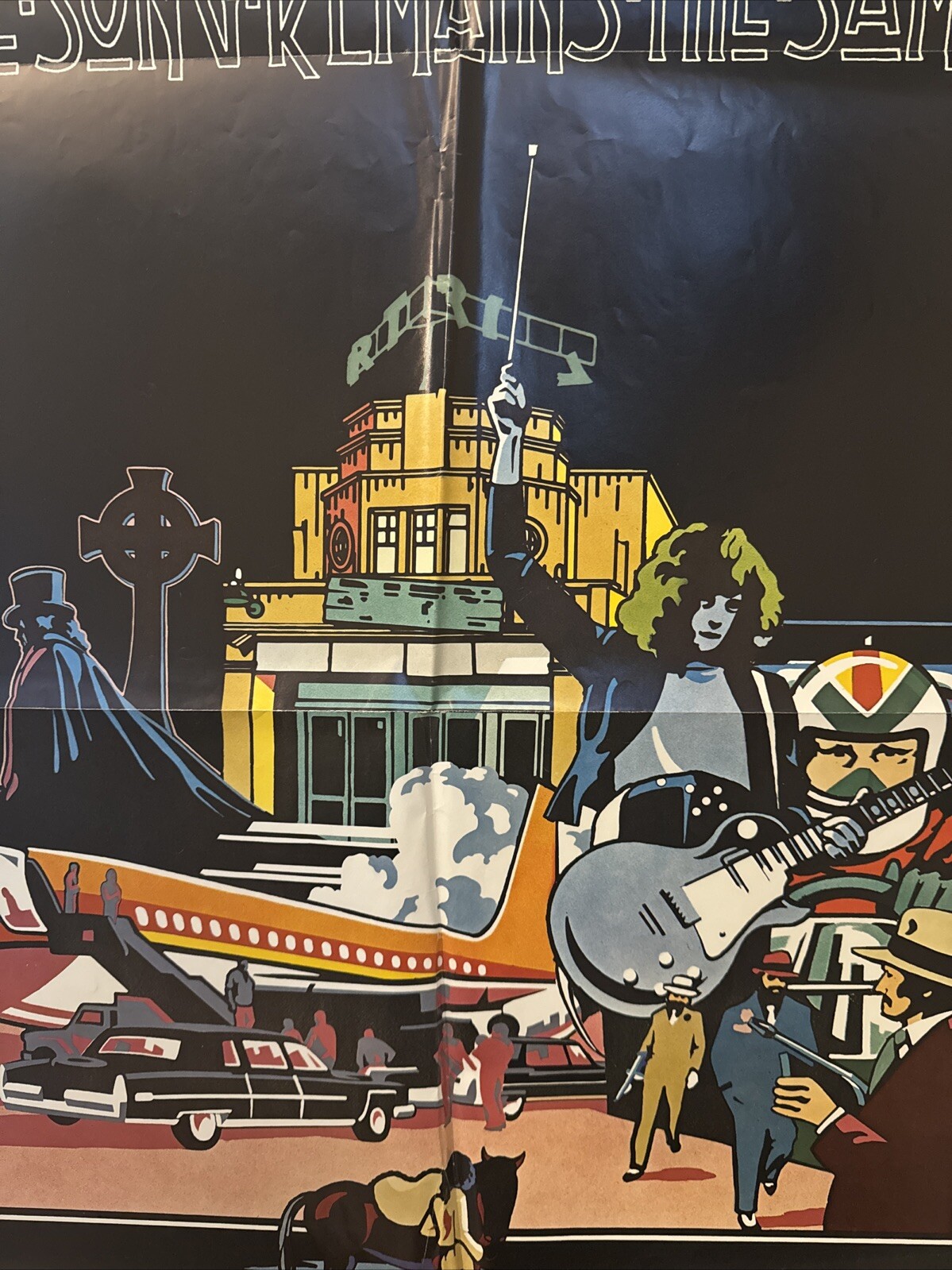 THE SONG REMAINS THE SAME Original One Sheet Movie Poster - 1976 - LED ZEPPELIN