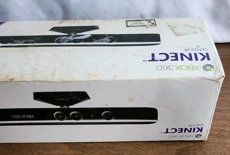 Authentic Xbox 360 Kinect Sensor Black + Kinect Adventures Game + US Seller