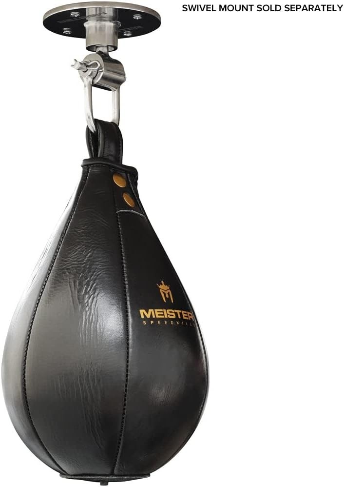 SpeedKills Black Medium Speed Bag - Enhanced Performance with Latex Bladder