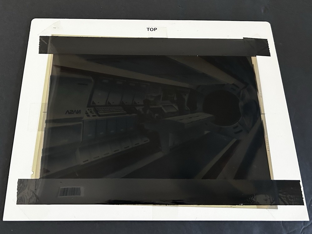 1987 NASA KSC Shuttle Artist Concept Space Station Presentation Transparency