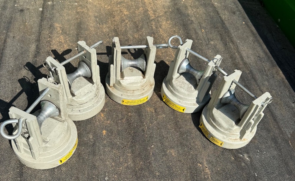 (5) Maclean Power Systems insulated 35KV stringing blocks
