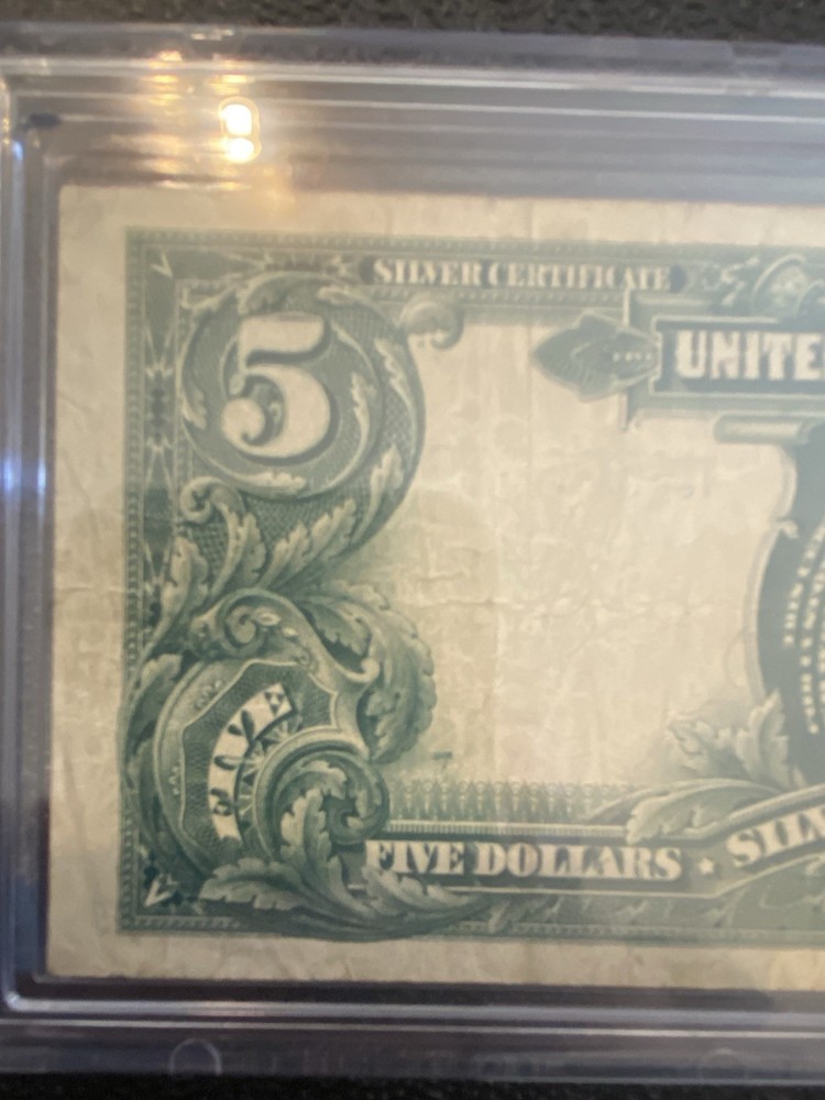1899 $5 LARGE Size INDIAN CHIEF Silver Certificate!