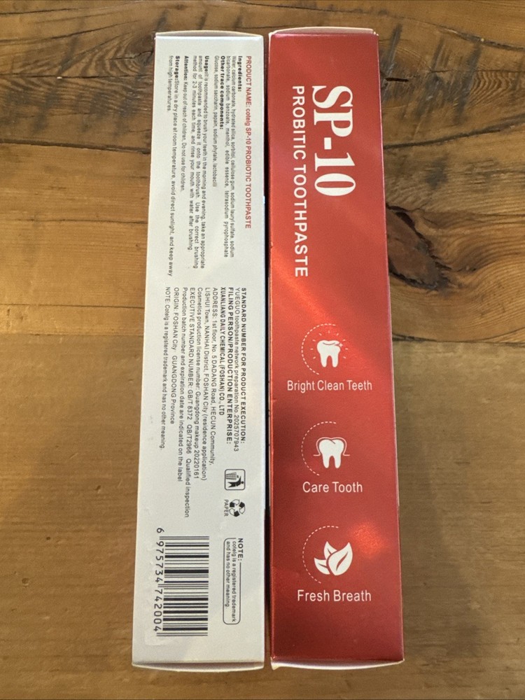 2X SP-6 Probiotic Toothpaste Sp-6 Toothpaste Whitening Quick White Toothpaste