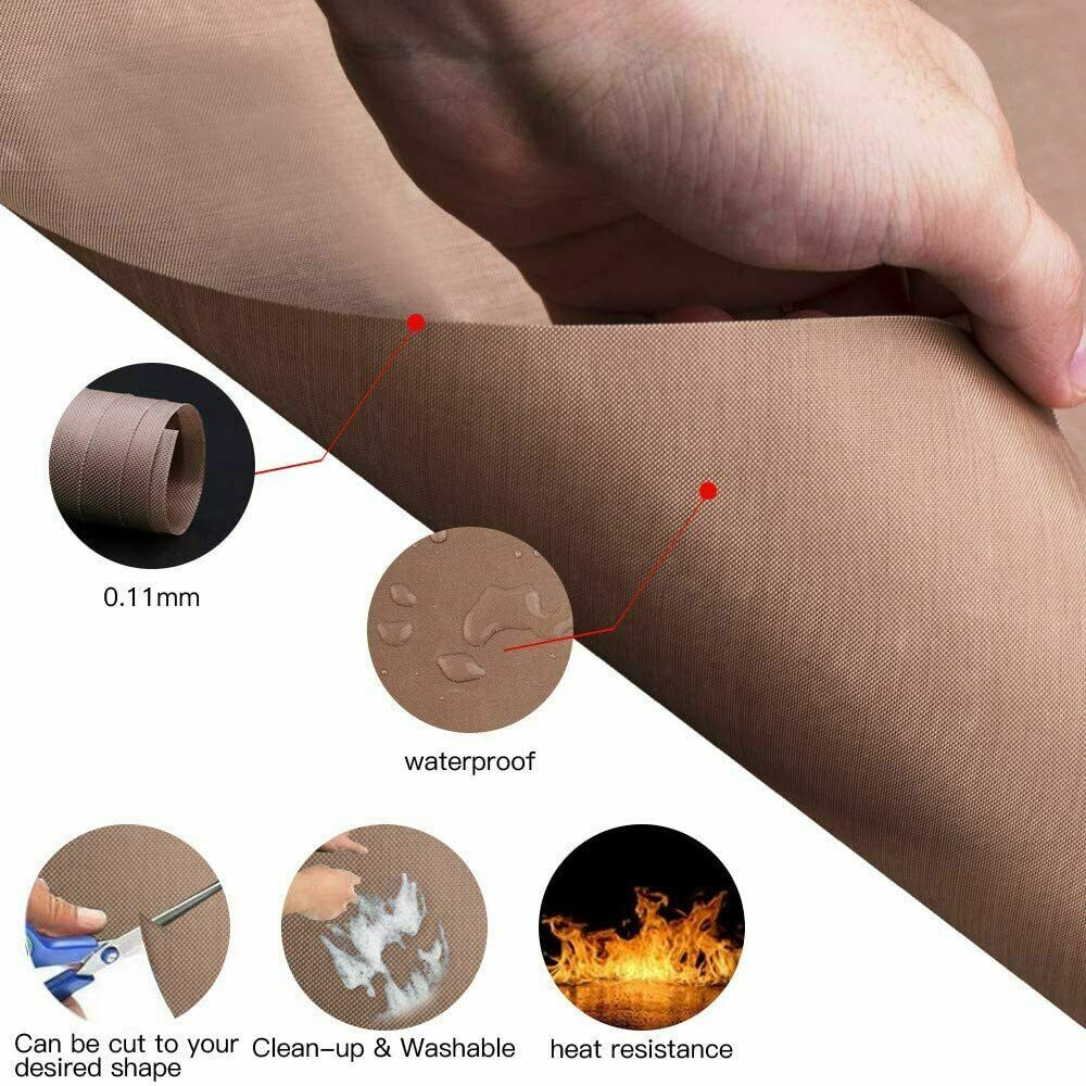 3x Teflon Transfer Sheets for Heat Press Non Stick Iron Resistant Reusable Craft